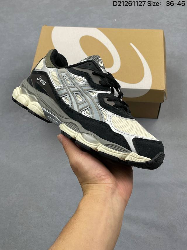 真标Asics Gel-Nyc 亚瑟士 透气网眼鞋面 配合部分合成革材质 采用全新Ahar+橡胶材质 更加耐磨 货号:1201A789-102 Id:D2126