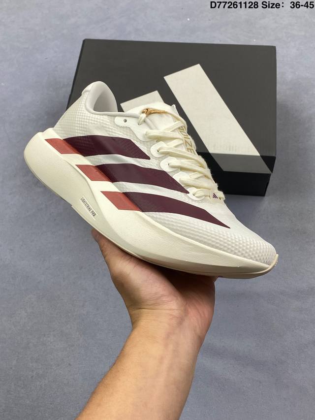 公司级Adidas Adizero Adios pro 4M 马拉松飞线贾卡轻质透气休闲运动跑步鞋 采用双层透气网纱 Flywire动态飞线绑缚鞋面材质 内置Z