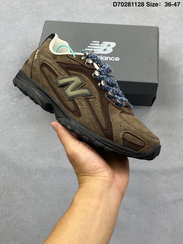 New Balance 新百伦204 系列 复古休闲运动百搭老爹跑步鞋 #采用猪巴革组合网织鞋面材质 #3层组合底模精密开发 #中底嵌入碳板缓震及后跟嵌入Tpu