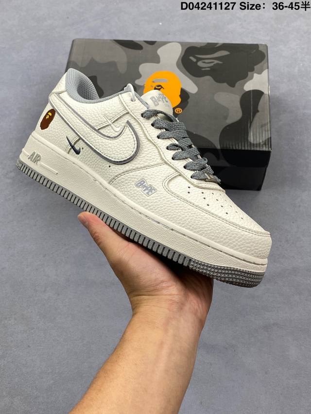 海外爆款限量发售！高端定制Nike Air Force 1 ‘07 Low “路易威登Lv联名 米白黄帆布印花” 高端定制 低帮休闲板鞋 定制鞋盒 大厂纯原品质
