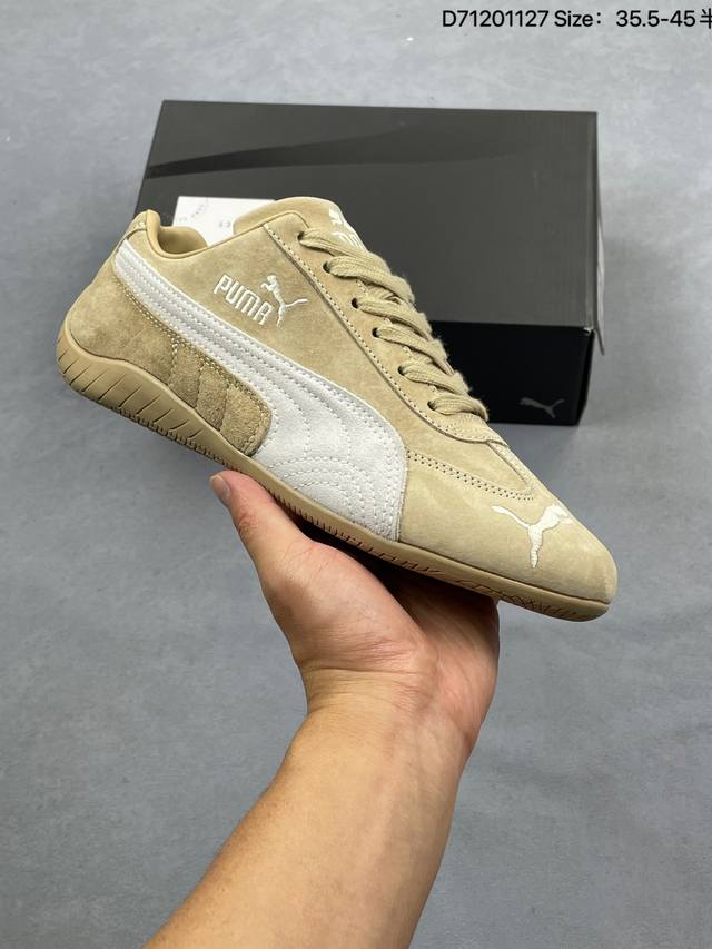 puma Speedcet Og 彪马低帮复古运动休闲赛车跑鞋 以趣味十足又前卫复古的设计引领潮流，将赛道精神融入街头时尚，开启前卫竞速之旅。融入经典配色，主打