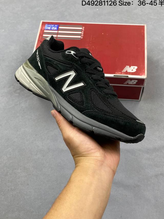 New Balance pv990Nv6 新百伦Nb990V6 藏青色 第六代总统复古慢跑鞋 这是一双极具现代感设计的复古跑鞋 990V6 鞋面大部分面积依旧采