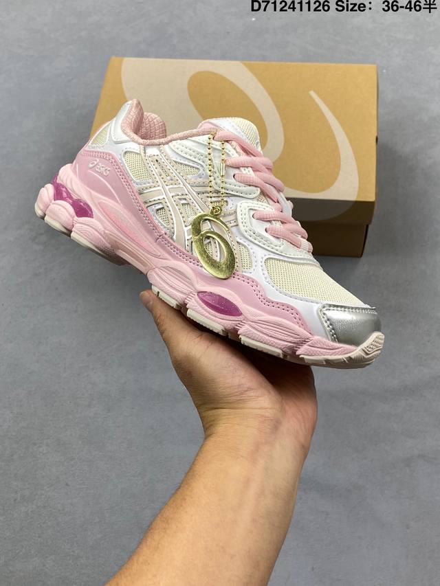 亚瑟士Asics Gel-Sekiran 时尚舒适复古休闲运动跑步鞋原档数据开发，透气Mono纱鞋面，高效散热保持干爽，立体包裹贴合足型。Gel缓震胶+Ffbl