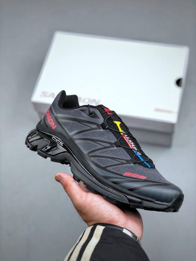 J版 Salomon Xt-6 Jjjjound萨洛蒙户外越野跑鞋 鞋面采用Sensifit贴合技术 全方位贴合包裹脚型 鞋跟部鞋底牵引设计 提供强大的抓地性能