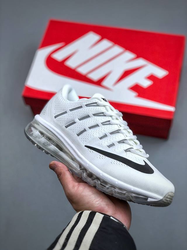 Nike Air Max 2016系列 耐克 低帮百搭贾卡网面全掌气垫休闲运动慢跑鞋 货号:806771-009 尺码：35-46 半