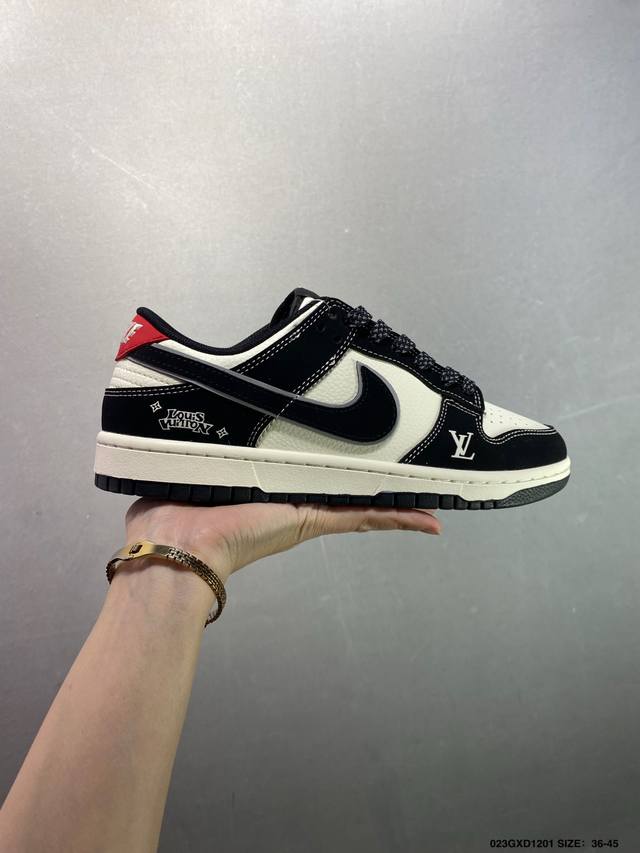 公司级Nk Dunk Low Retro Diy高端定制 古驰棕黄反光白钩 低帮休闲运动板鞋 原装头层材料 用料绝不含糊 独家版型蒸餾加工帶來的是更好的视觉和脚