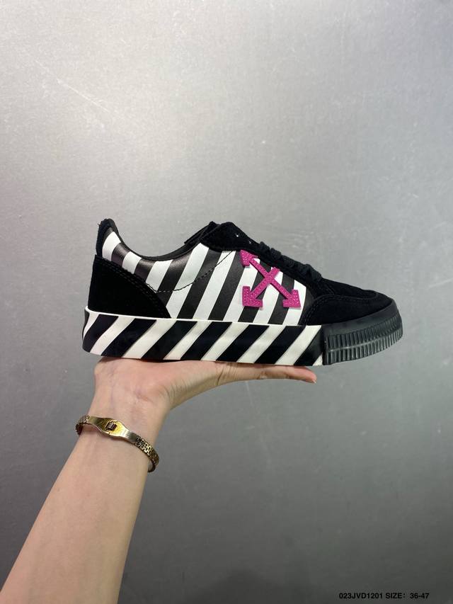 公司级Off-White 新款圆头系带低帮运动小白鞋跑步鞋多色拼色运动休闲鞋 尺码:36-45 Ld:023Jvd1201