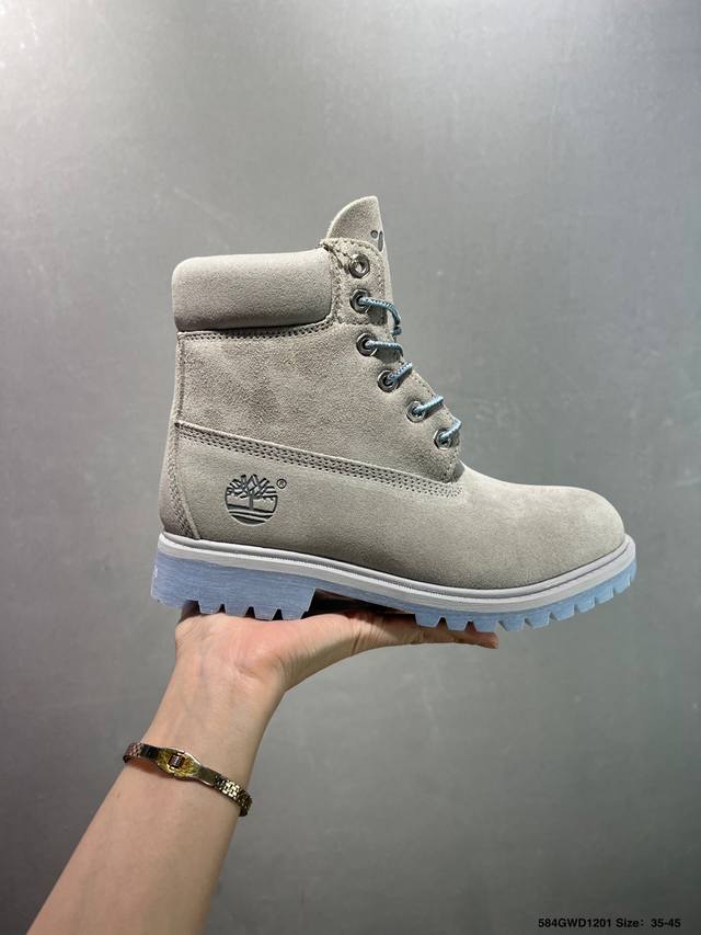 公司级Timberland添柏岚 天伯伦 秋冬新品 秋冬必备户外休闲大黄靴系列#广东大厂品质 原盒原包装 时尚潮流搭配 面料采用意大利顶级磨砂细纹牛皮 轻质大底