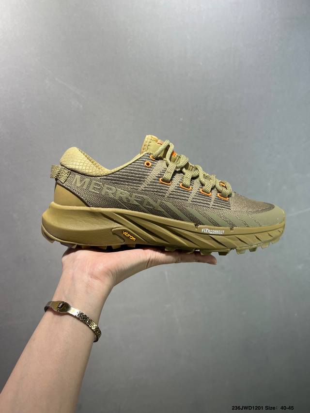 公司级Wild Things × Merrell迈乐 Agility peak 4 简约舒适蜂鸟户外越野跑步鞋 织物防滑耐磨透气 轻盈鞋体 上脚无负担 行动去飞