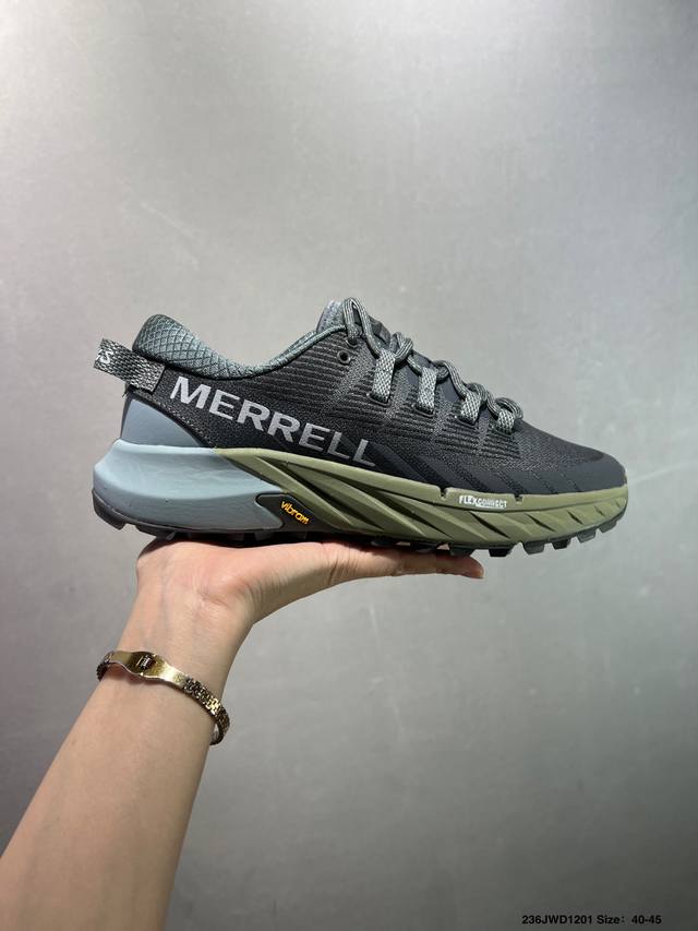 公司级Wild Things × Merrell迈乐 Agility peak 4 简约舒适蜂鸟户外越野跑步鞋 织物防滑耐磨透气 轻盈鞋体 上脚无负担 行动去飞