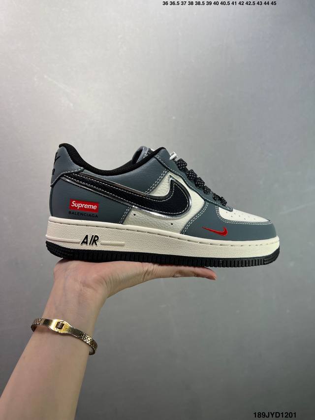 公司级Nike Air Force 1 ‘07 Low 联名空军一号 低帮 运动鞋 休闲鞋 折边针车 工艺难度大 原楦头原纸板 原装鞋盒 定制五金配件 内置全掌