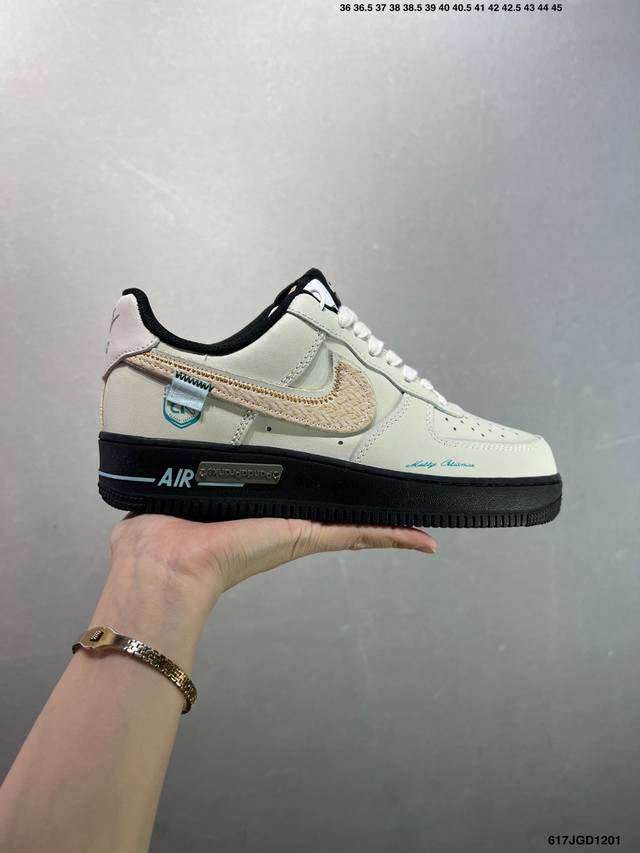 Nike Air Force 1 Low’07 空军一号低帮休闲板鞋 定制皮料 原楦原纸板 纯正空军版型 内置全掌气垫 货号：男 Cw2288-114 女 Dd
