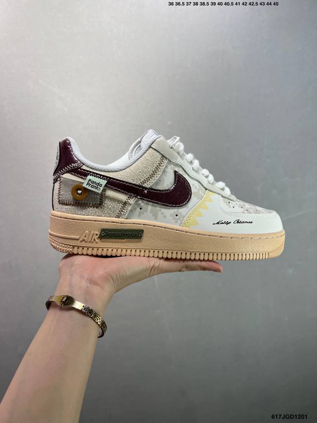 Nike Air Force 1 Low’07 空军一号低帮休闲板鞋 定制皮料 原楦原纸板 纯正空军版型 内置全掌气垫 货号：男 Cw2288-114 女 Dd