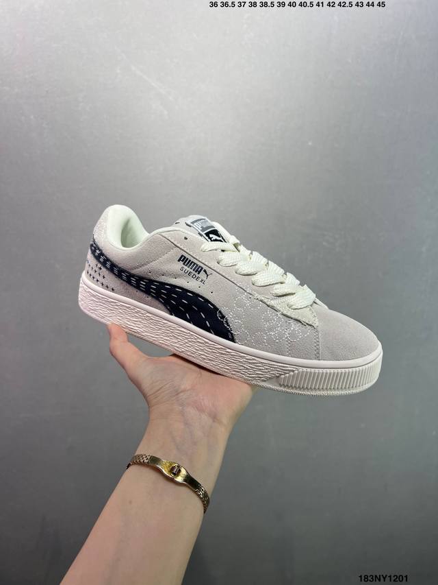 puma Suede Xl 复古单品 彪马 防滑耐磨低帮德训板鞋 货号:395777-02 尺码:36 37 37.5 38 38.5 39 40 40.5 4
