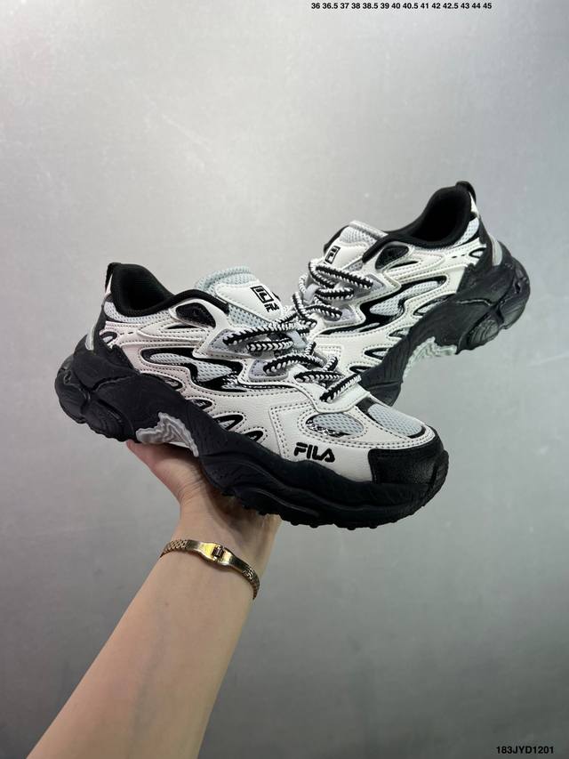 公司级Fila 斐乐蕨草鞋Fern女鞋运动鞋 新款户外老爹鞋反光休闲鞋 货号:F12W331101Fcm 尺码:如图 Id：183Jyd1201