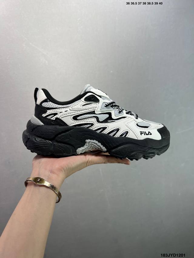 公司级Fila 斐乐蕨草鞋Fern女鞋运动鞋 新款户外老爹鞋反光休闲鞋 货号:F12W331101Fcm 尺码:如图 Id：183Jyd1201