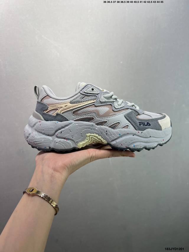 公司级Fila 斐乐蕨草鞋Fern女鞋运动鞋 新款户外老爹鞋反光休闲鞋 货号:F12W331101Fcm 尺码:如图 Id：183Jyd1201