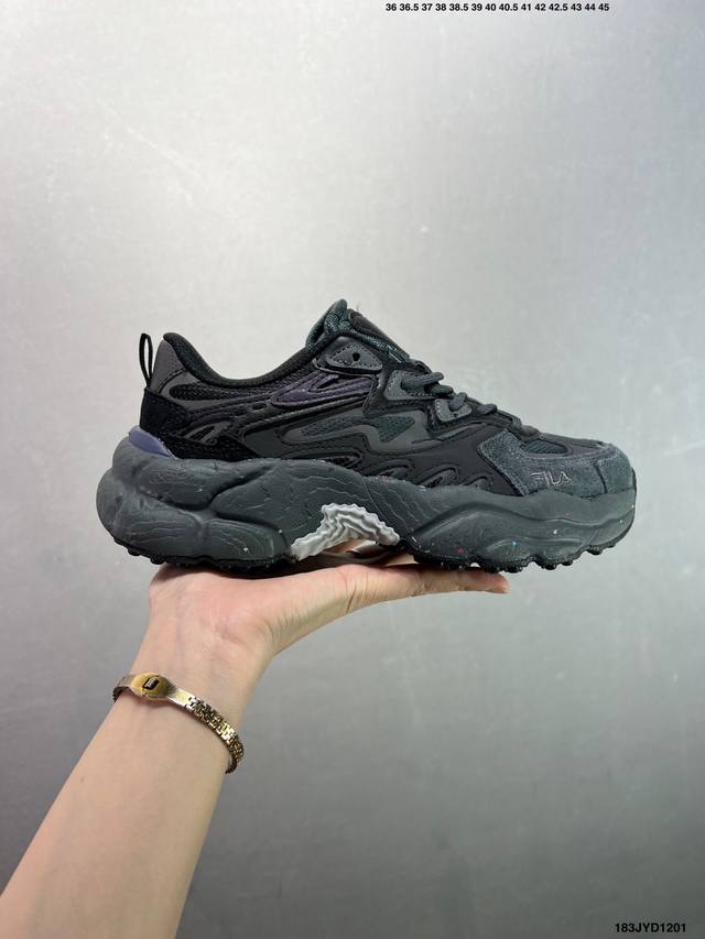公司级Fila 斐乐蕨草鞋Fern女鞋运动鞋 新款户外老爹鞋反光休闲鞋 货号:F12W331101Fcm 尺码:如图 Id：183Jyd1201