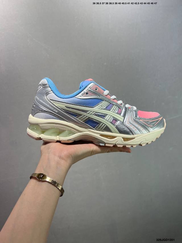 Asics Gel-Kayano 14系列 复古街头休闲运动跑步鞋 #轻量舒适透气材质 全滴塑鞋面 #中底3D可视Gel缓震胶效果 #升级Flytefoam B