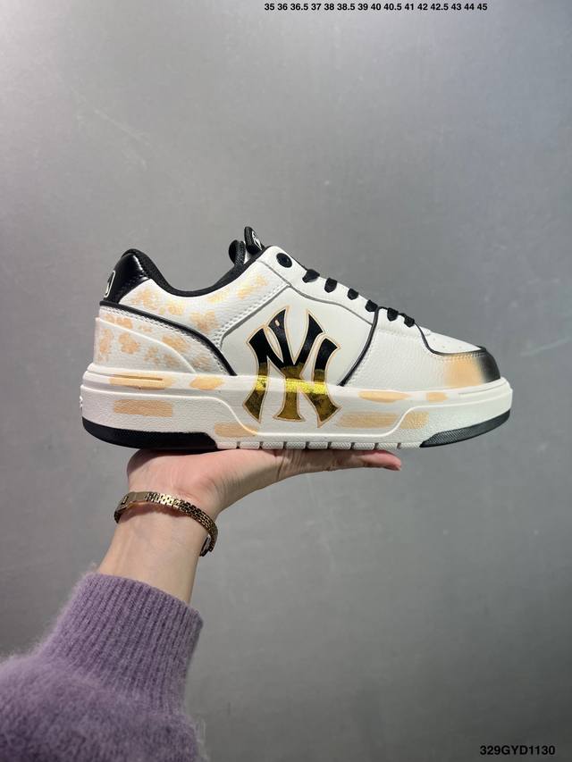 公司级Mlb Ny 印花网红老爹鞋 涂鸦恶作剧 内增高6Cm 原厂原档案数据开发 进口纳米材质 原厂全套手提袋 原盒雷射防伪标包装 官方货号: 3Asxca12