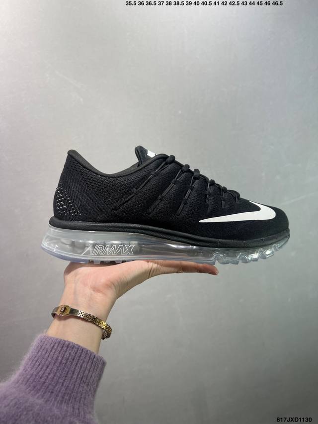 公司级耐克 Nike Air Max2017 耐克 与2017联名款 全掌气垫 透气编织网面 运动跑步鞋 。 货号：806771-001 Size：如图所示 编