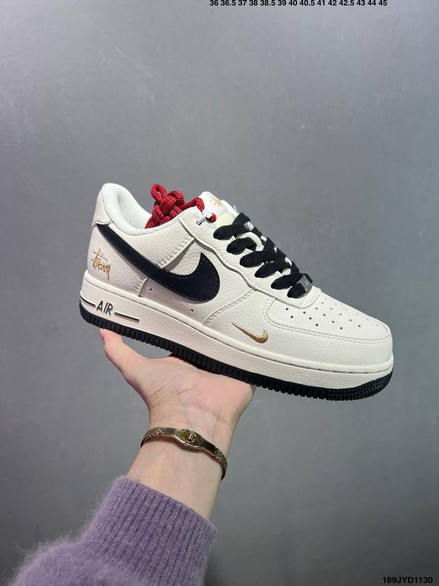 公司级Nike Air Force 1 ‘07 Low 联名空军一号 低帮 运动鞋 休闲鞋 折边针车 工艺难度大 原楦头原纸板 原装鞋盒 定制五金配件 内置全掌