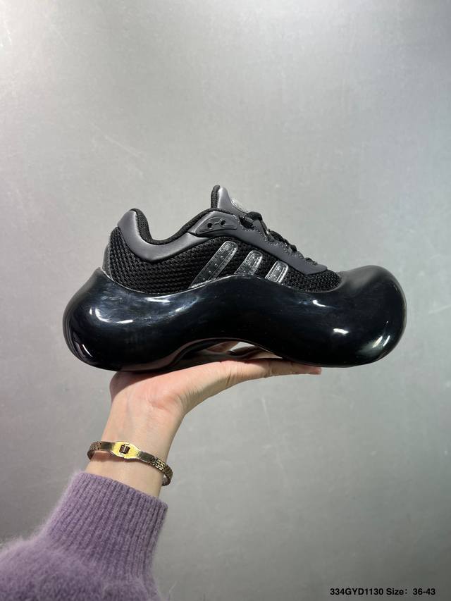 公司级Avavav X Adidas Originals Moonrubber Megaride 阿迪达斯 联名款 舒适 防滑耐磨 低帮 生活休闲鞋 货号:Ji