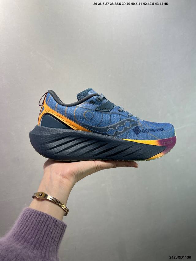 公司级Saucony Triumph 22索康尼胜利 旗舰级缓震 慢跑减震透气 低帮训练跑步鞋 货号:S20881-10 尺码:36 36.5 37.5 38