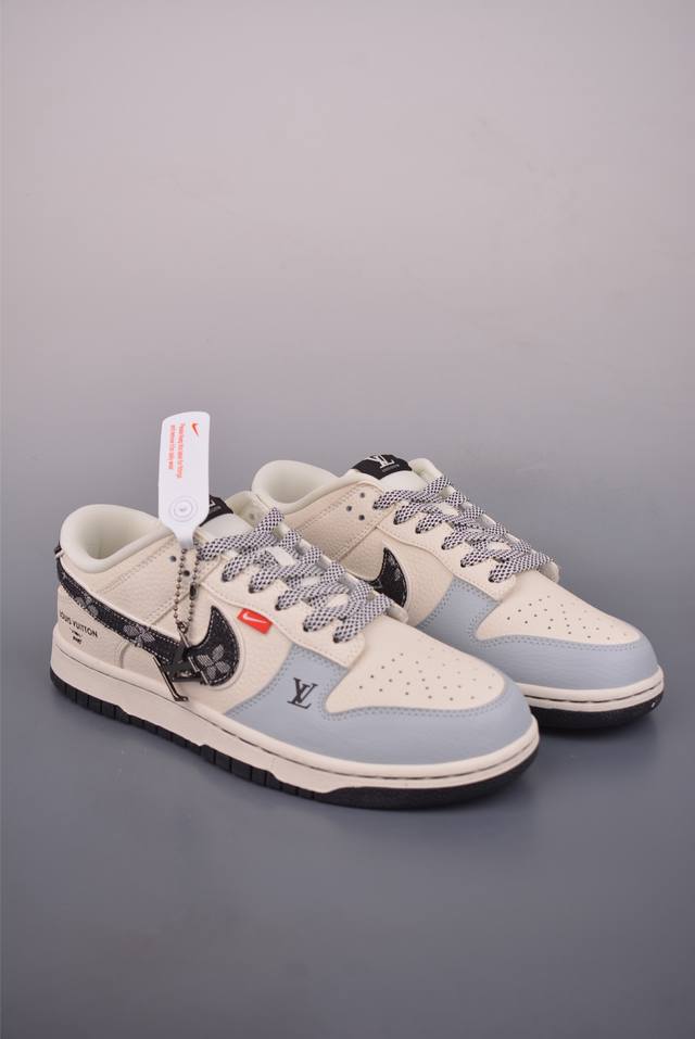 Nike Sb Dunk Low Lv联名 纯原大厂出品 极力推荐 原装头层材料 独家版型蒸餾加工 帶來的是更好的视觉和脚感体验 大厂纯原品质出货 清洁度 电绣