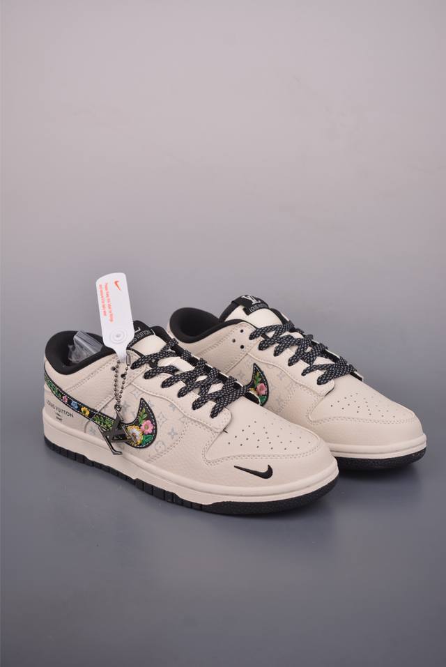 Nike Sb Dunk Low Lv联名 纯原大厂出品 极力推荐 原装头层材料 独家版型蒸餾加工 帶來的是更好的视觉和脚感体验 大厂纯原品质出货 清洁度 电绣
