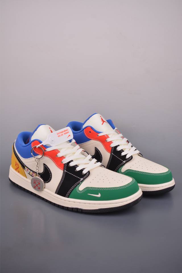 Nike Jordan Air Jordan 1 Off联名 纯原大厂出品 极力推荐 定制鞋盒 大厂纯原品质出货 超高清洁度 皮料切割干净无任何毛边 细节完美