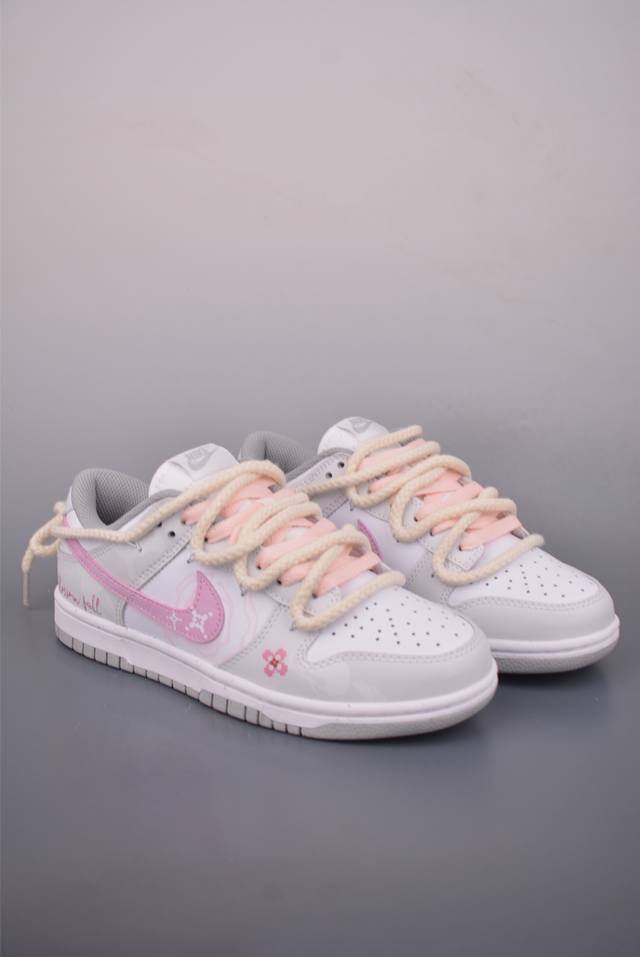 Nike Sb Dunk Low 落花粉 解构绑带 纯原大厂出品 极力推荐 原装头层材料 独家版型蒸餾加工 帶來的是更好的视觉和脚感体验 大厂纯原品质出货 清洁