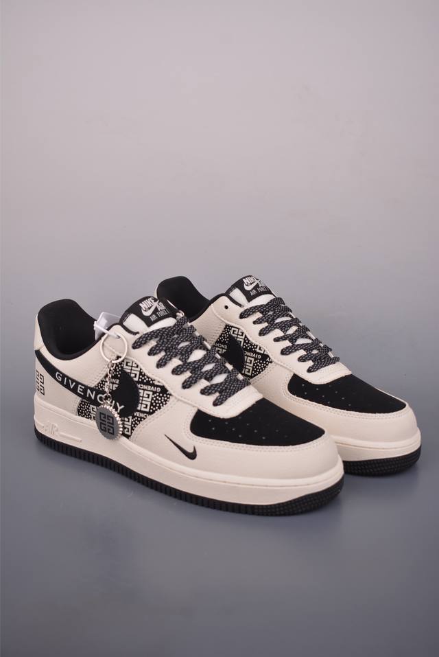 Nike Air Force 1 Low 纪梵希联名 原楦头原纸板 打造纯正空军版型 专注外贸渠道 全掌内置蜂窝气垫 原盒配件 原厂中底钢印、拉帮完美 官方货号
