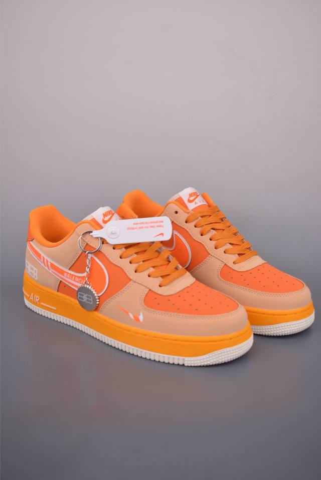 Nike Air Force 1 Low 巴黎世家联名 原楦头原纸板 打造纯正空军版型 专注外贸渠道 全掌内置蜂窝气垫 原盒配件 原厂中底钢印、拉帮完美 官方货