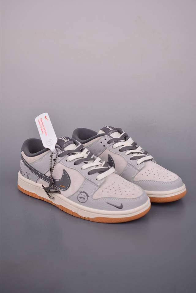 Nike Sb Dunk Low Lv联名 纯原大厂出品 极力推荐 原装头层材料 独家版型蒸餾加工 帶來的是更好的视觉和脚感体验 大厂纯原品质出货 清洁度 电绣