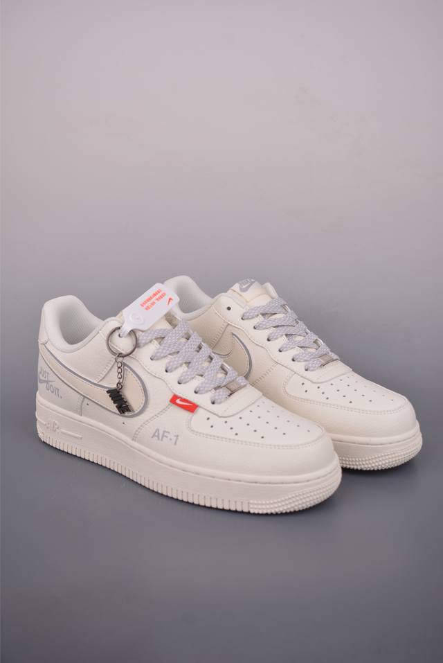 Nike Air Force 1 Low Just Doit联名 原楦头原纸板 打造纯正空军版型 专注外贸渠道 全掌内置蜂窝气垫 原盒配件 原厂中底钢印、拉帮完
