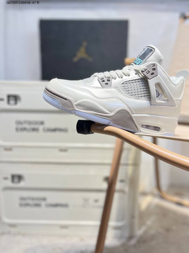 Air Jordan 4 Retro Black Military Blue 迈克尔 乔丹Aj4代中帮复古休闲运动文化篮球鞋Hv4401 Qa7691336#3