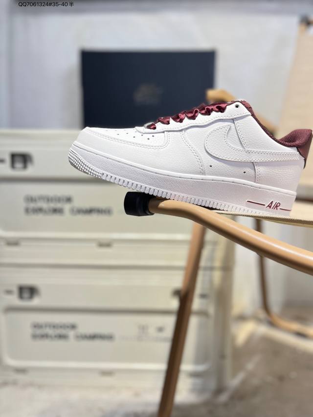 Nk Air Force 1'07 Low 空军一号低帮休闲板鞋 #定制皮料 原楦原纸板 纯正空军版型 高清洁度 内置全掌气垫Hv4403 Qq7061324#