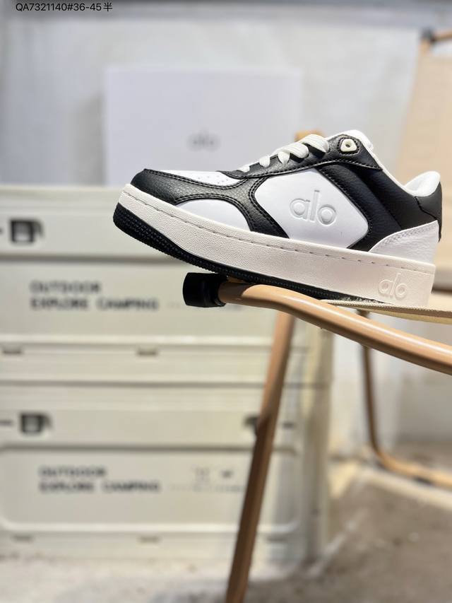 Alo Yoga Recovery Mode 百搭轻便 防滑减震低帮板鞋 鞋底鞋垫巨厚，起码增高3、4厘米A0685U Qa7321140#36-45半