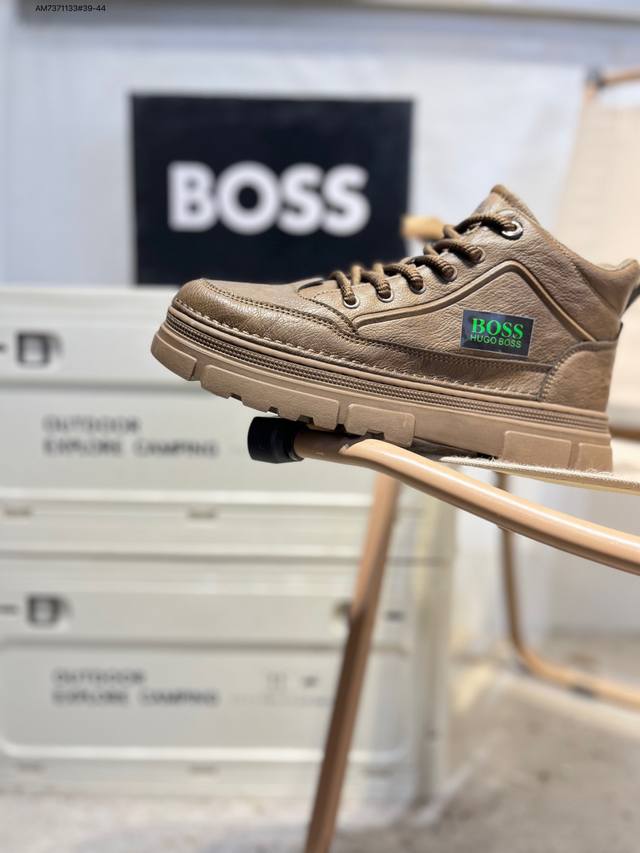 Boss 雨果博斯 钢印版本新款德国高端品牌专柜同步新款、以奢华高端设计出货 鞋面采用原版进口哪怕纳帕小牛皮配滴胶而成 原版 舒适版型Cn8608 Am7371