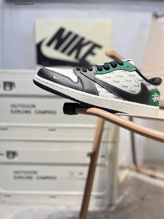 双十一福利特价公司级头层皮乔丹Air Jordan 1 Low Aj1低帮系列篮球鞋 官方同步配色 原装级产物 #拒绝公底 立体鞋型 细节完美 高清洁度Ag37