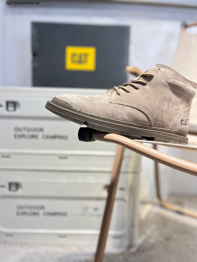 Cat 卡特 硬汉推土机品牌 系列工装休闲鞋 天猫同款 全新出炉 工艺品质 专为高端海淘代购客户准备 鞋面采用头层磨砂牛皮 此款每年销量爆炸p727917 Aq