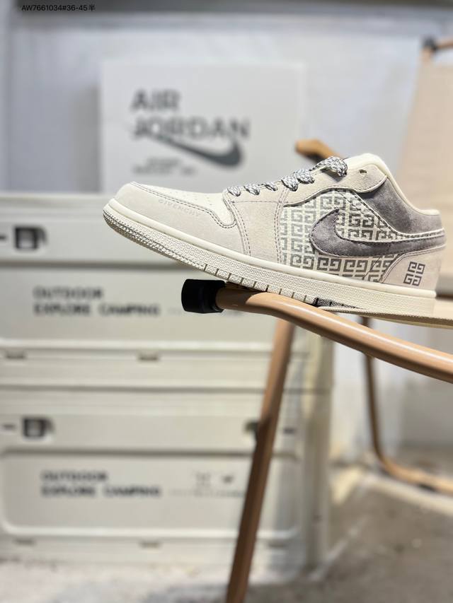 公司级头层皮乔丹Air Jordan 1 Low Aj1低帮系列篮球鞋 官方同步配色 原装级产物 #拒绝公底 立体鞋型 细节完美 高清洁度Ld8888 Aw76