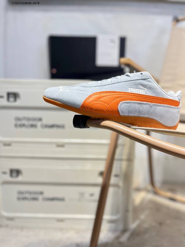 puma 彪马 男女鞋真标半码制，原楦开发版型，采用软质荔枝纹纤维革组合翻毛皮饰片鞋面材质，内嵌加厚Oftfoam+ 鞋垫，外置环保切片组合防滑橡胶外底乘胜追击