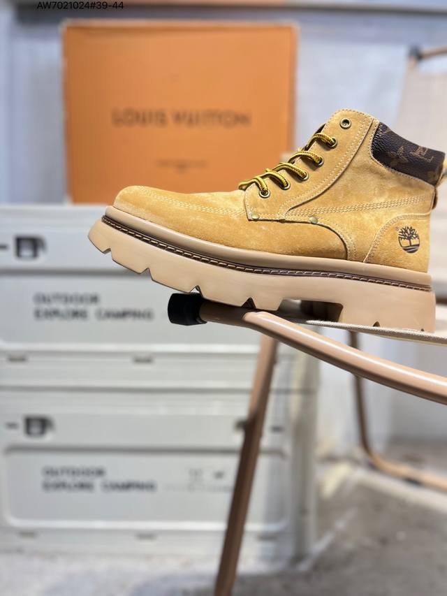 Timberland X Louis Vuitton Lv联名款 添柏岚 天伯伦老花大黄靴 原厂五金开模鞋带扣 全新升级Aw7021024#39-44