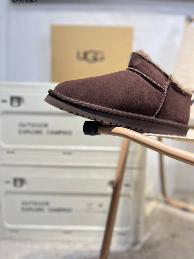 Ugg 雪地靴 防水麂绒皮革鞋面 美国轻奢品牌Ugg W Neuel尼瓦尔系列秋冬新款防污系列休闲保暖毛毛舒适1173891 Qa7011011#36-41