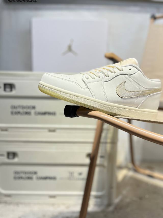 公司级头层皮乔丹Air Jordan 1 Low Aj1低帮系列篮球鞋 官方同步配色 原装级产物 #拒绝公底 立体鞋型 细节完美 高清洁度Hv5157 Qw74