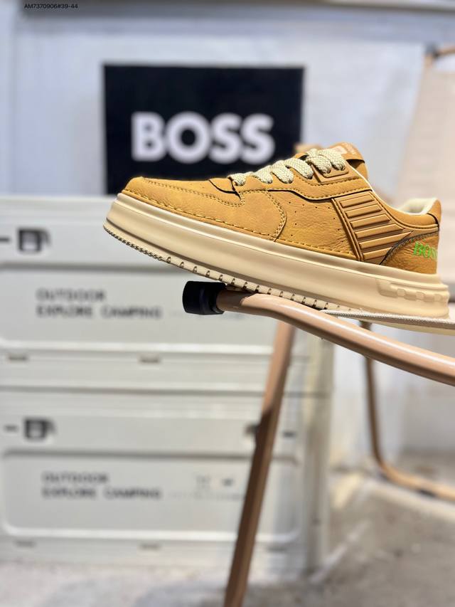 Boss 雨果博斯 钢印版本新款德国高端品牌专柜同步新款、以奢华高端设计出货 鞋面采用原版进口哪怕纳帕小牛皮配滴胶而成 原版 舒适版型Cn8608 Am7370