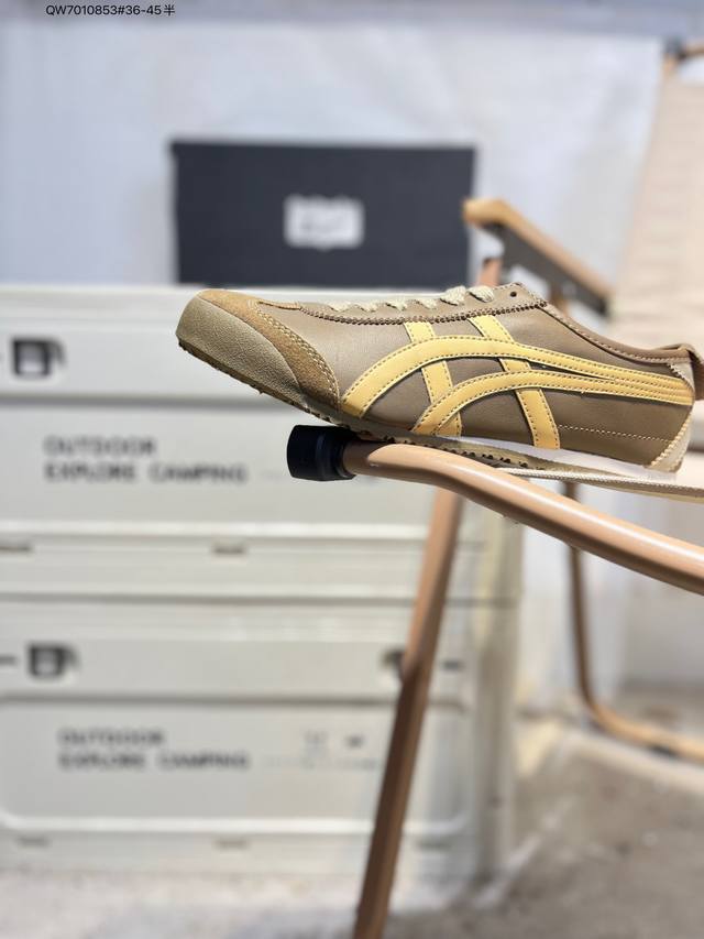 Onitsuka Tiger Nippon Made 鬼冢虎手工鞋系列 同步官方，手工鞋新款三联吊牌！系带 免系带两用穿法！高密度双层组合中底板，根据楦头形状预