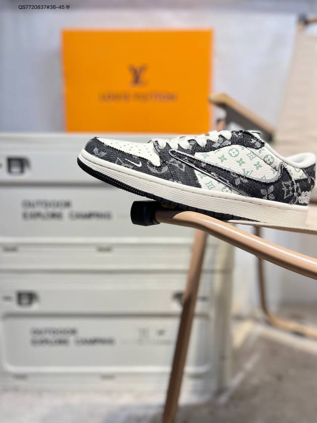 Lv X 乔丹Air Jordan 1 Low Aj1低帮系列篮球鞋 官方同步配色 原装级产物 #拒绝公底 立体鞋型 细节完美 高清洁度Xd0798 Qs772